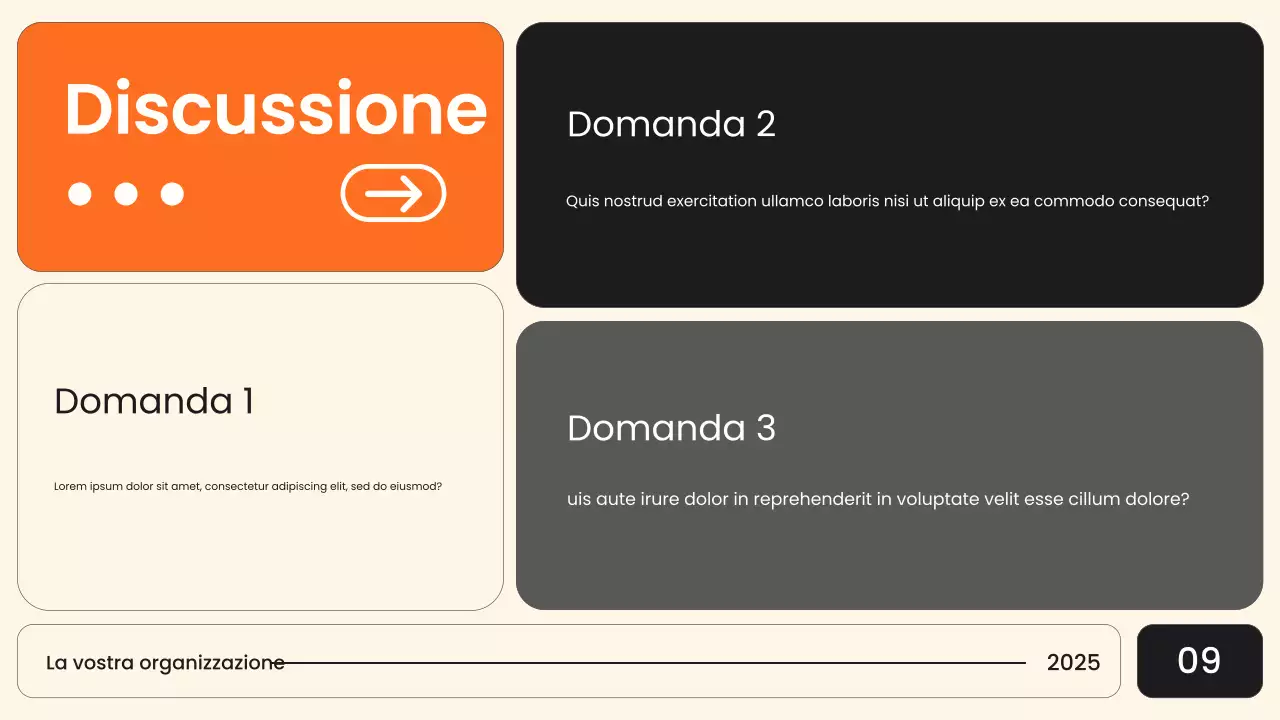 Presentazione del bando civile moderno di Orange