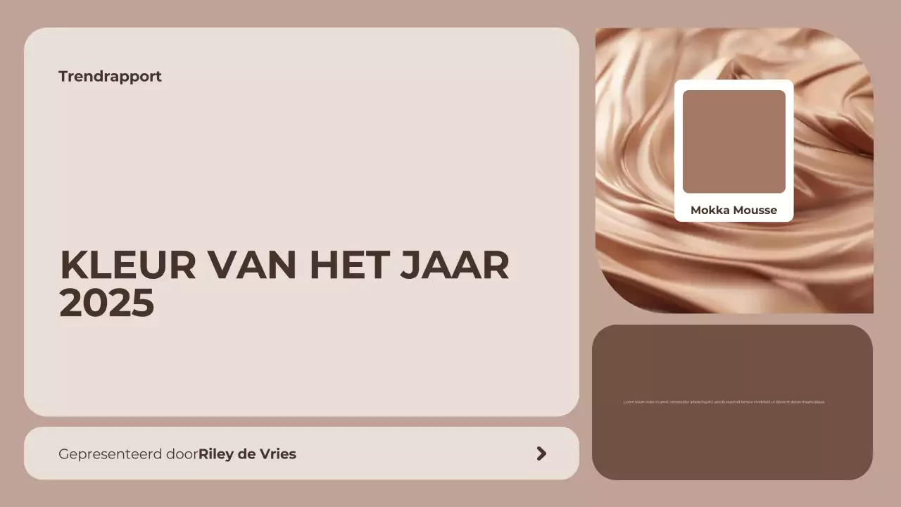 bruin modern kleurrapport