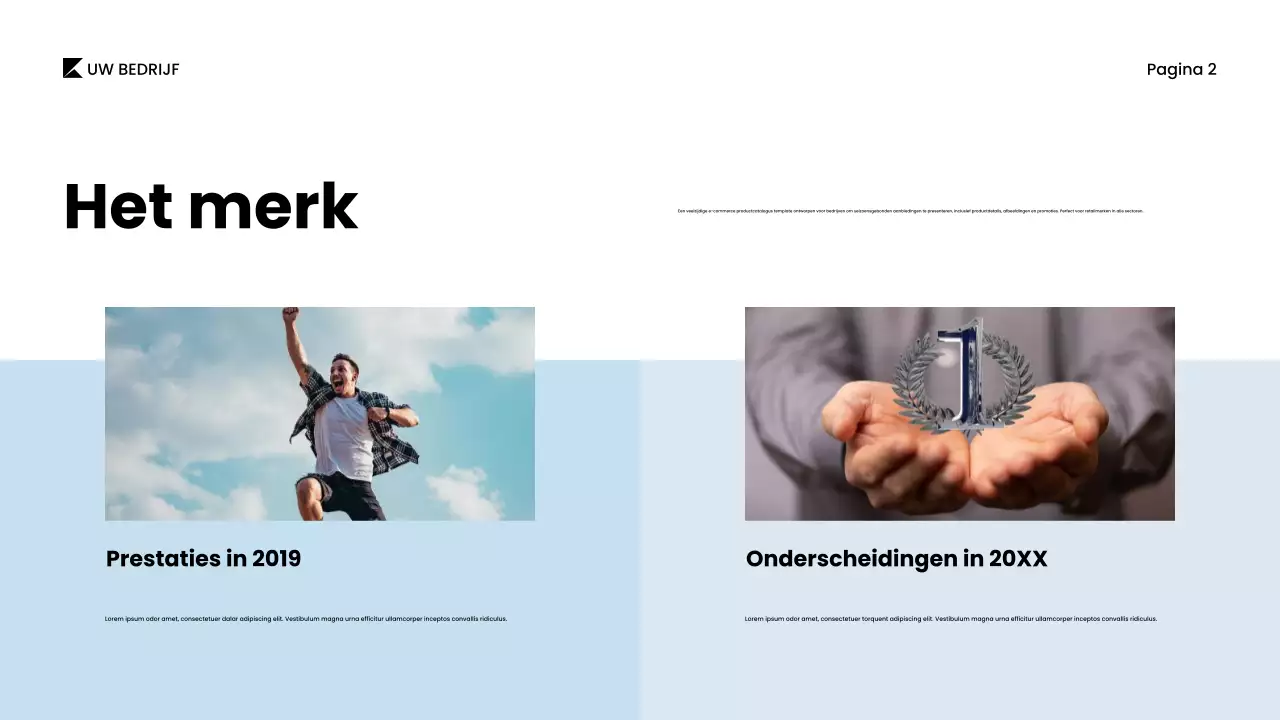 Grijs minimalistisch productcatalogusdocument