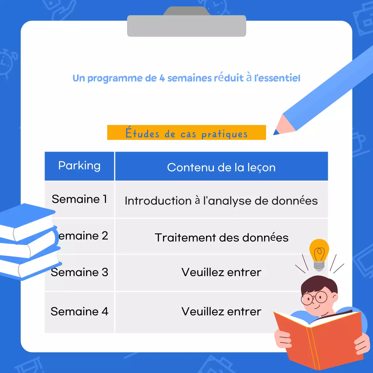 Recrutement de stagiaires Blue Modern