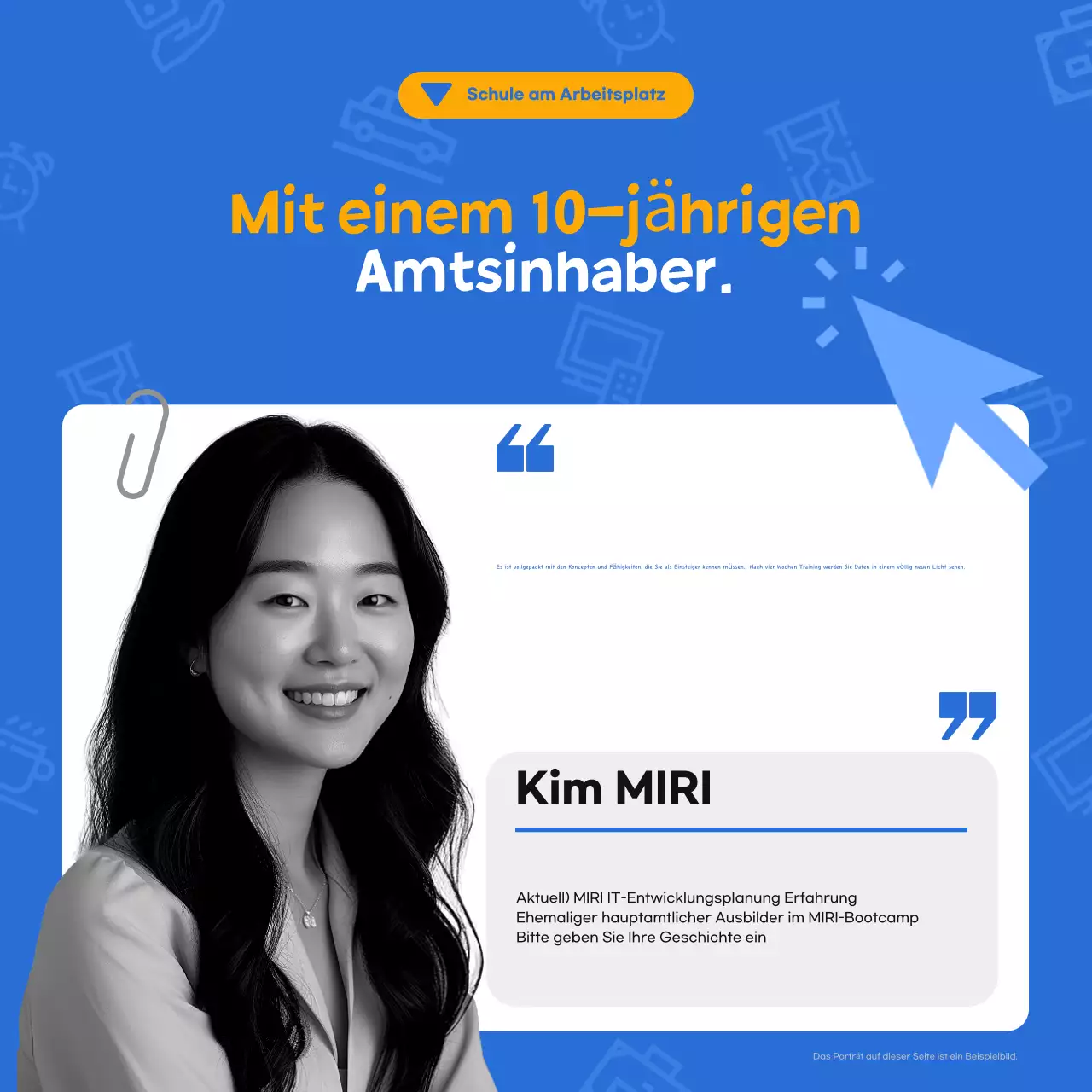 Blue Modern Trainee Recruitment