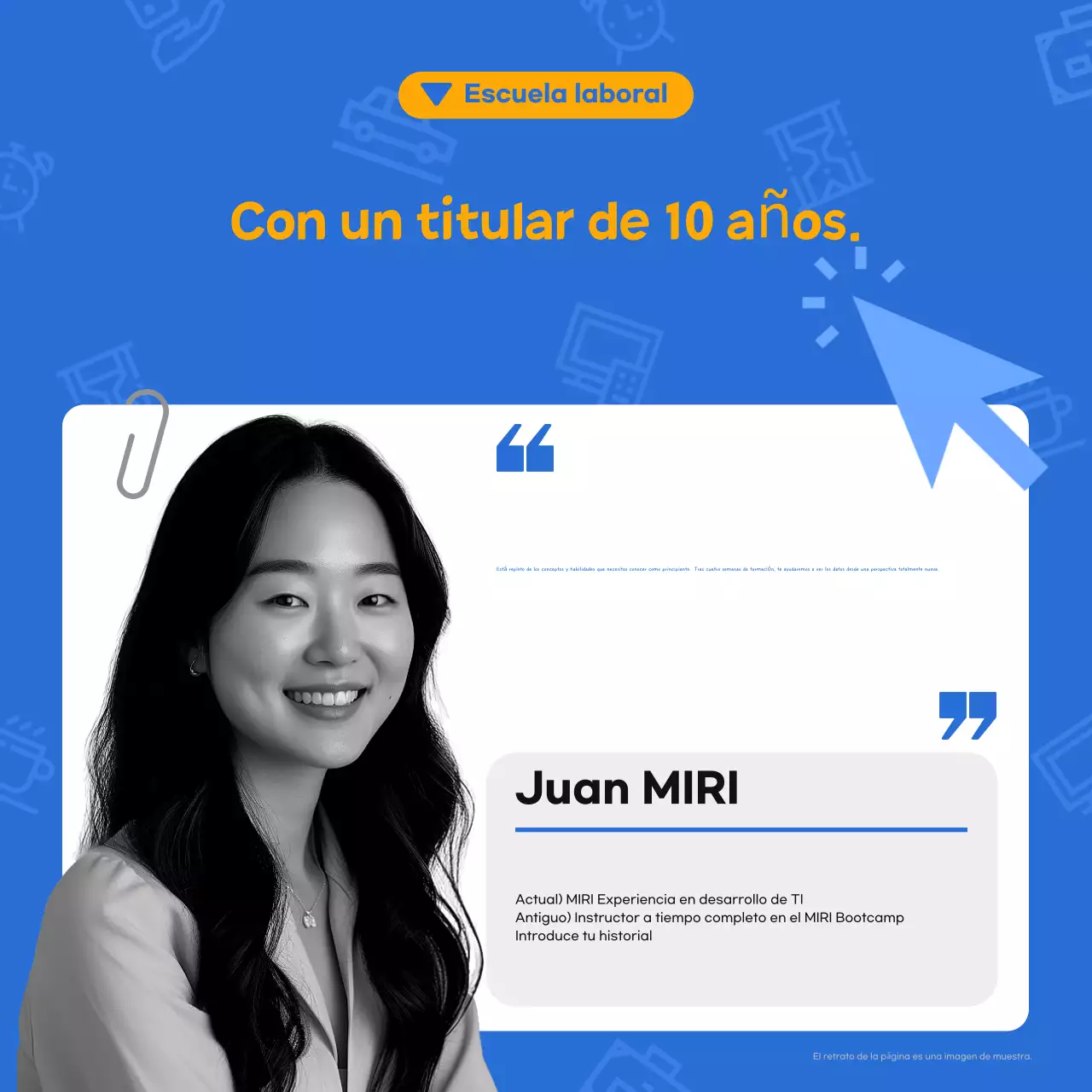 Blue Modern Contratación de becarios