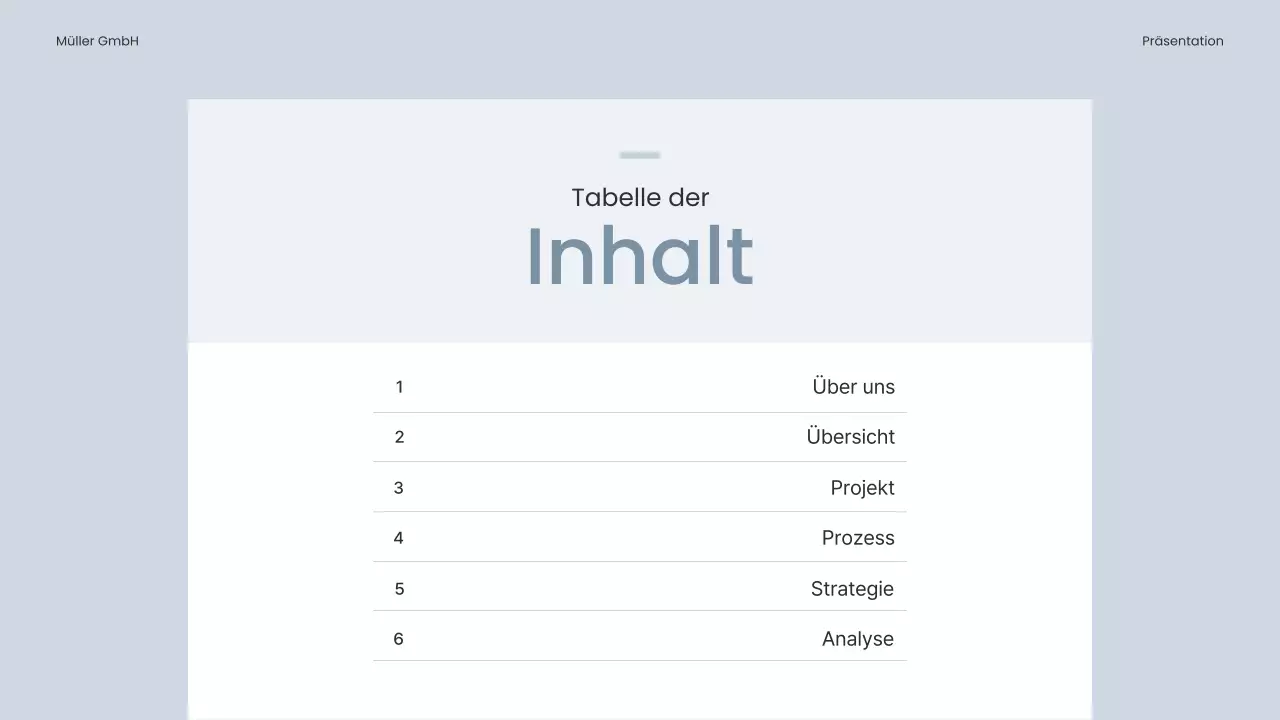 Einfacher Businessplan in Hellblau