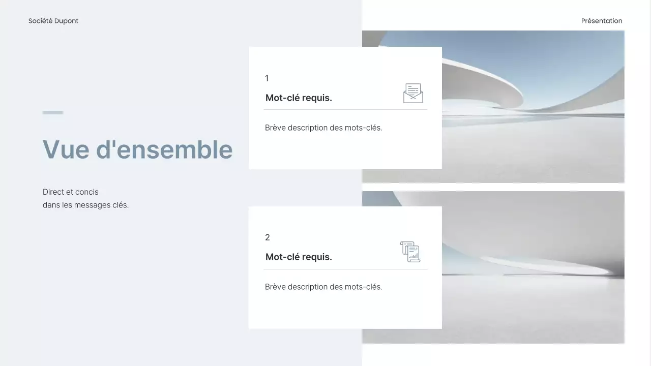 Plan d'affaires simple en bleu clair