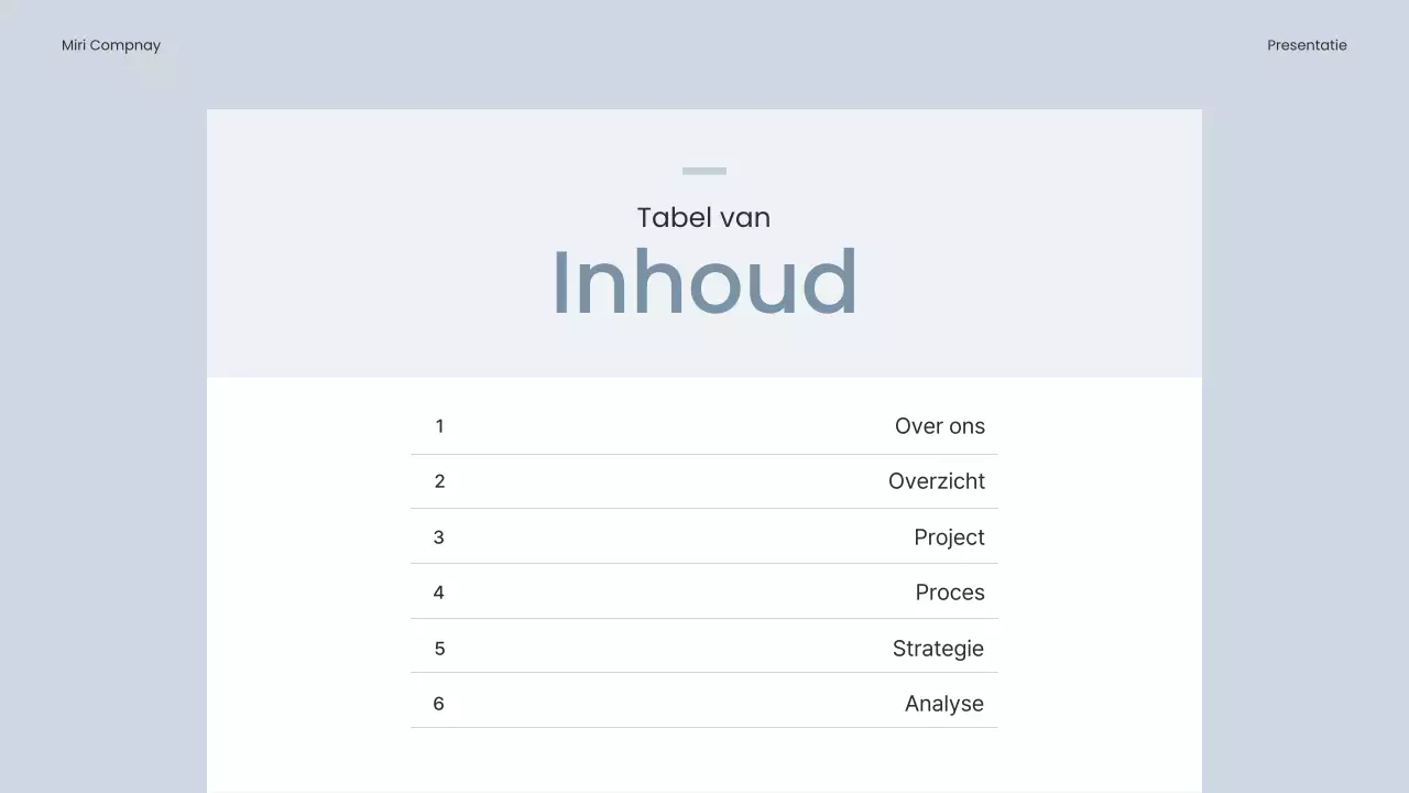Eenvoudig ondernemingsplan in lichtblauw