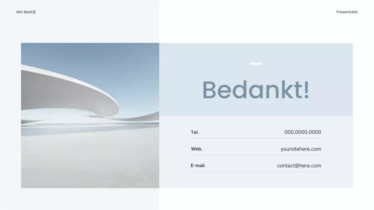 Eenvoudig ondernemingsplan in lichtblauw