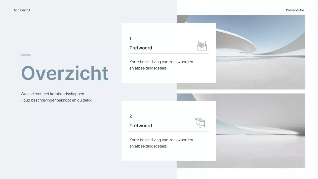 Eenvoudig ondernemingsplan in lichtblauw