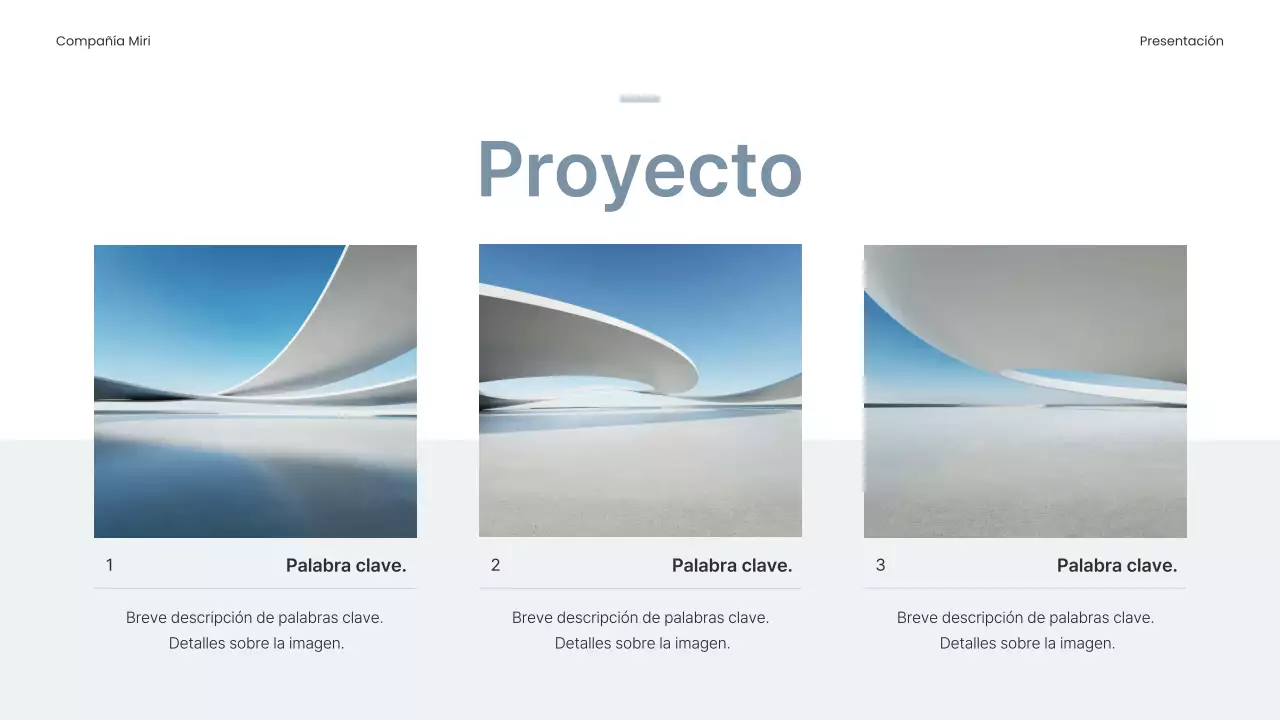 Plan de empresa sencillo en azul claro