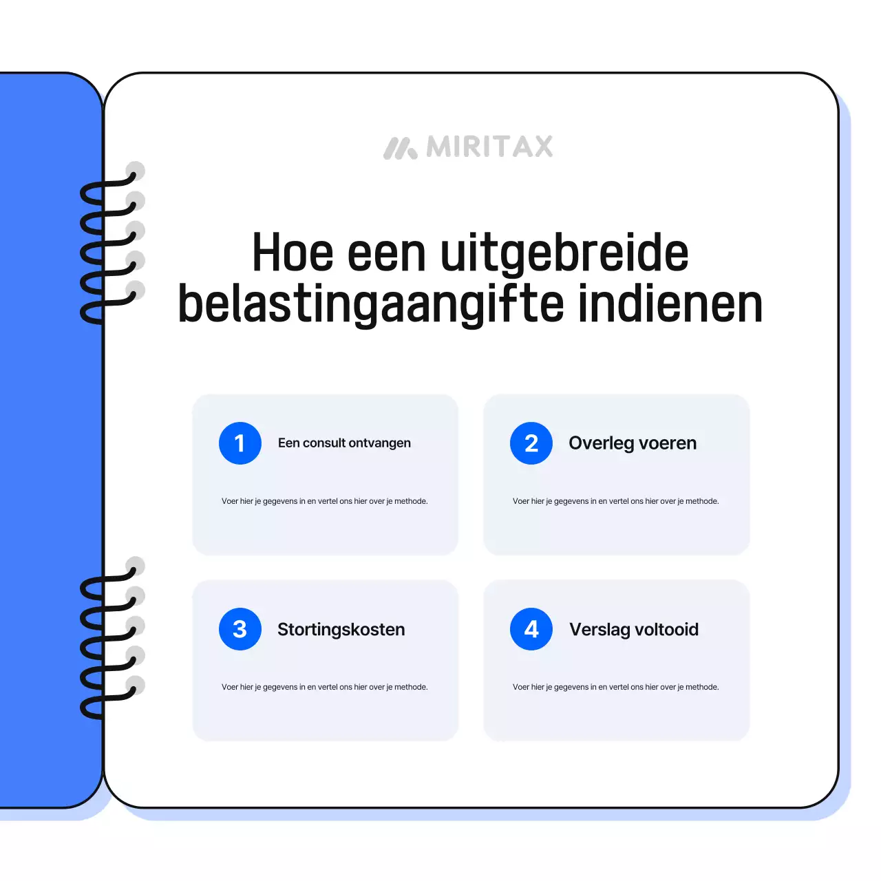 Promoot je blauwe eenvoudige fiscale entiteit