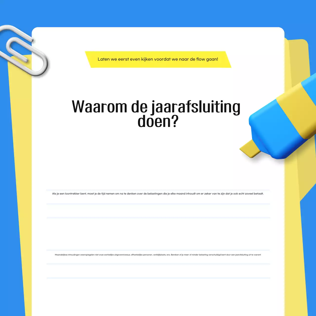 Blue Simple Belasting uitgelegd