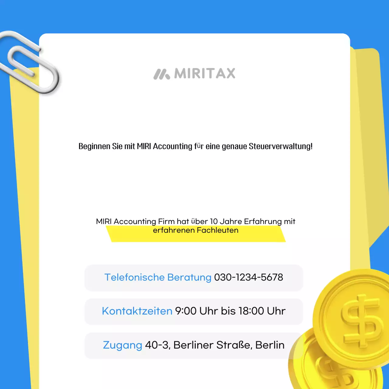 Blaue Einfachsteuer erklärt