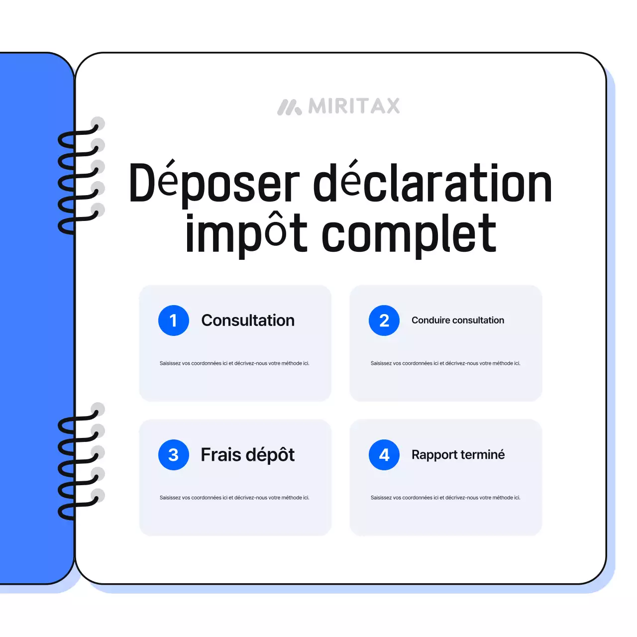 Promouvoir votre entité fiscale bleue simple