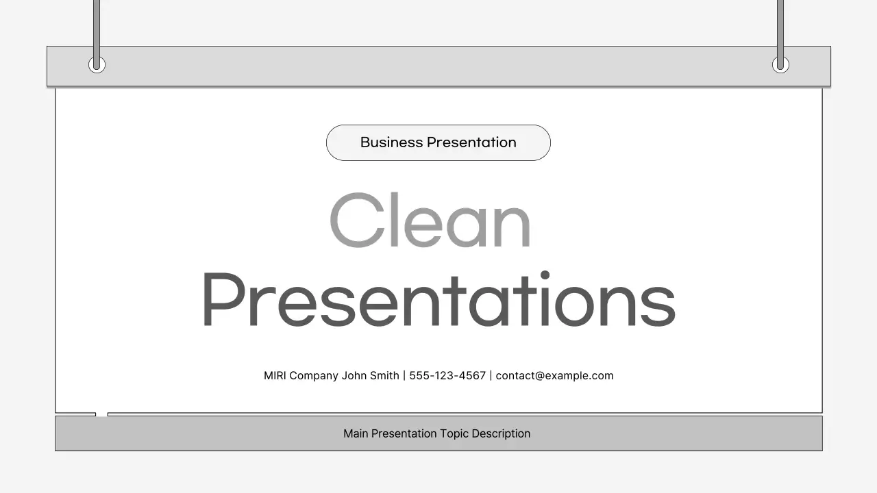 A gray, simple business plan