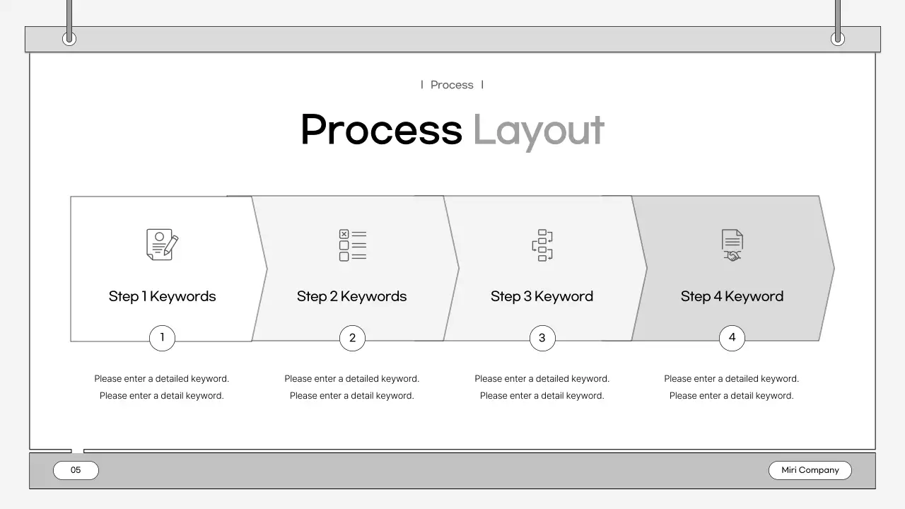 A gray, simple business plan
