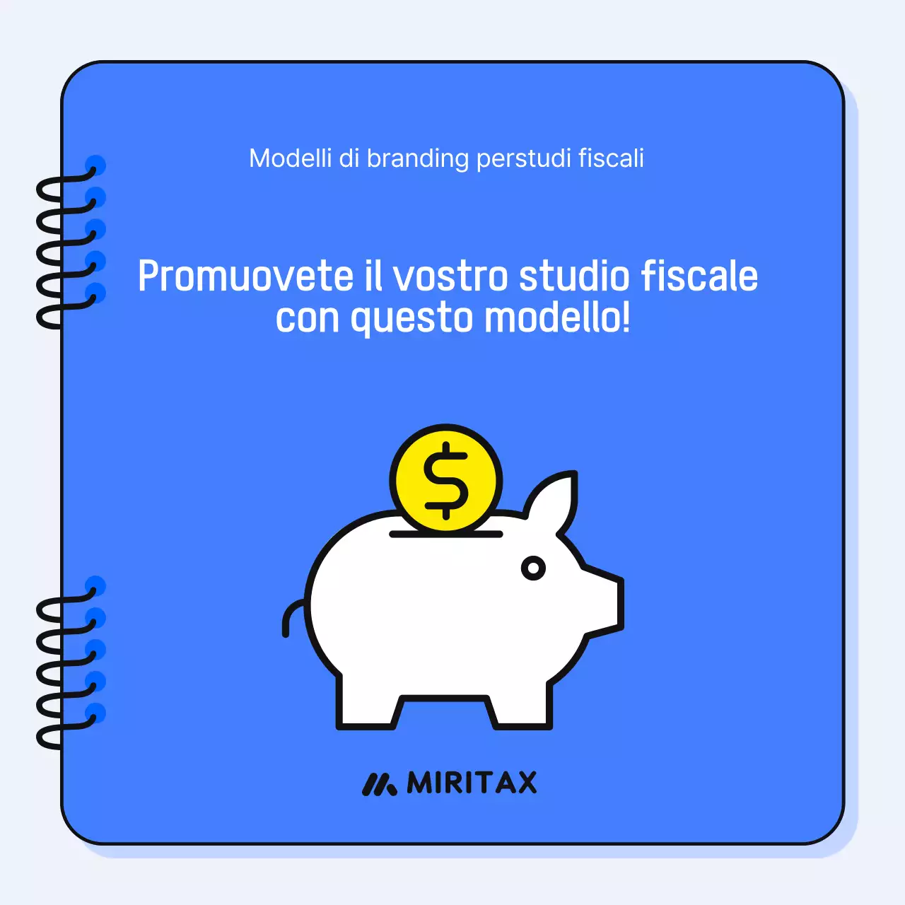Promuovete la vostra entità fiscale blu semplice