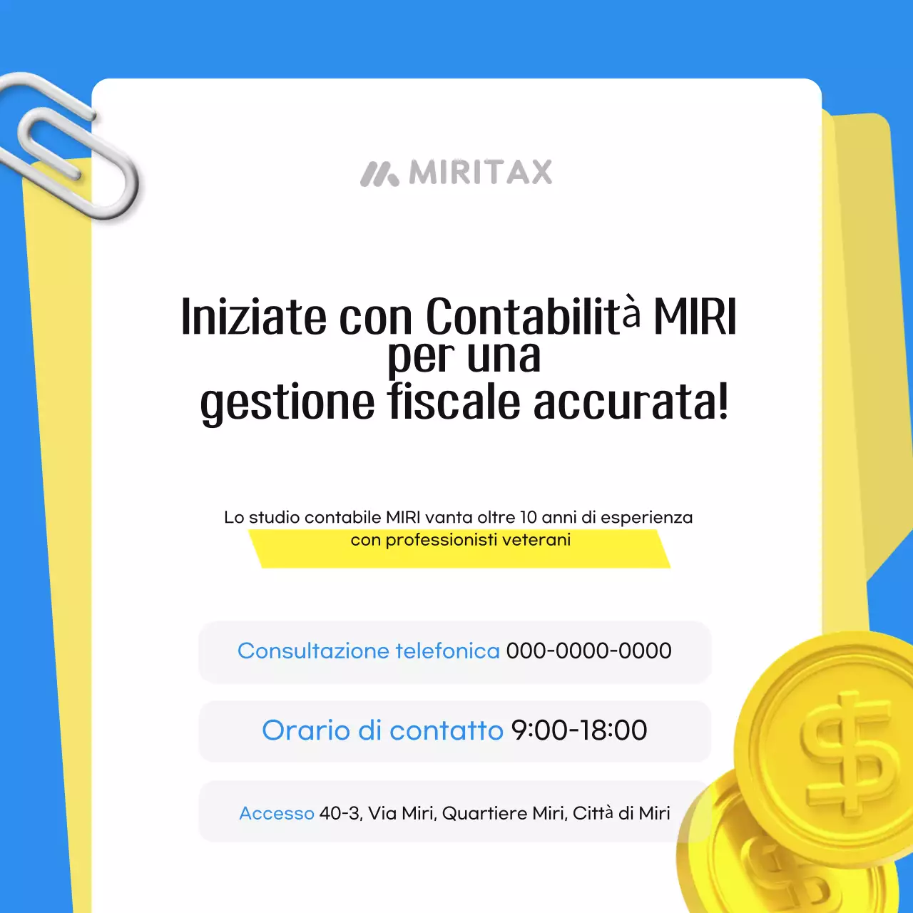 L'imposta blu semplice spiegata