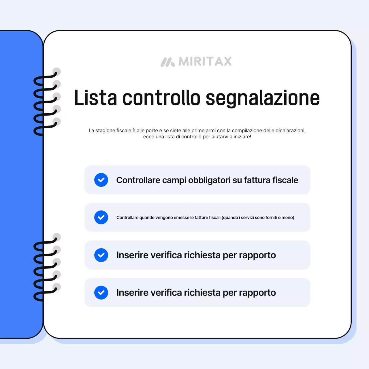 Promuovete la vostra entità fiscale blu semplice