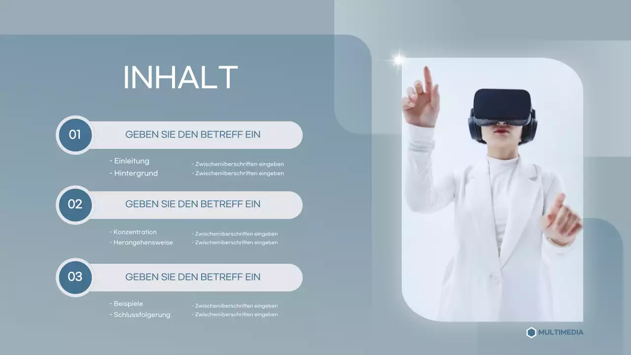 graue moderne akademische Präsentationsvorlage