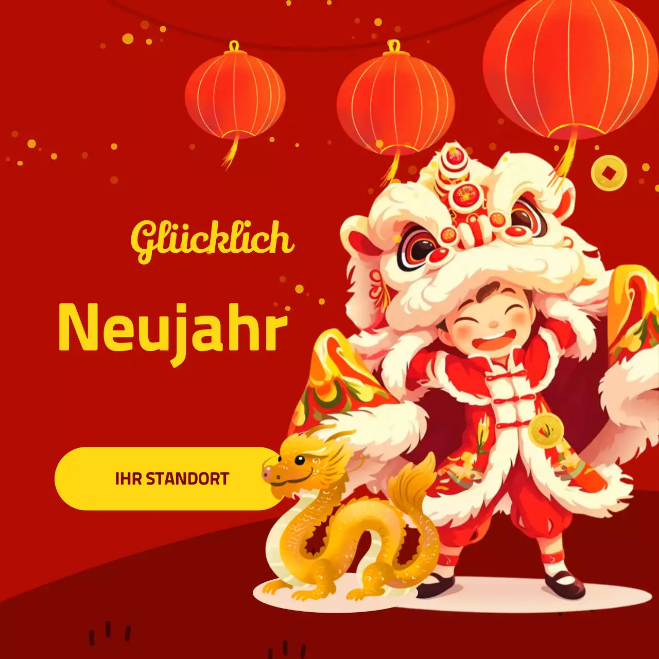 rotes kulturelles Mondneujahrsfest