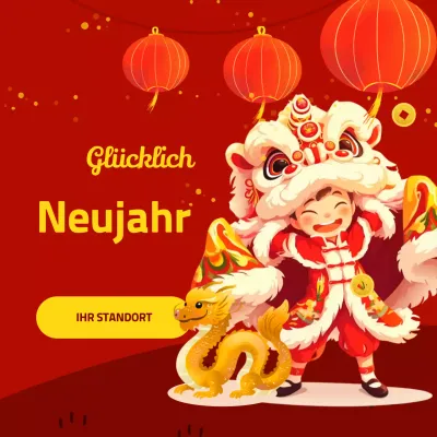 rotes kulturelles Mondneujahrsfest