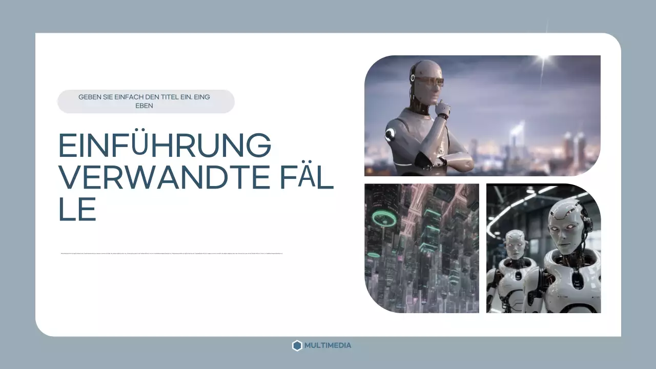 graue moderne akademische Präsentationsvorlage