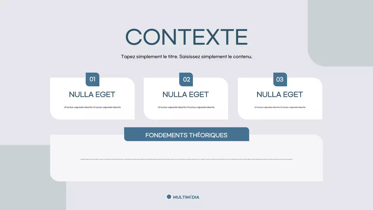modèle de présentation académique moderne et gris