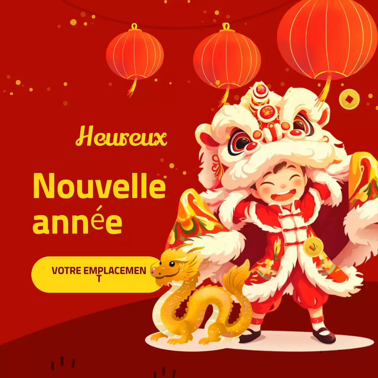 événement culturel rouge du nouvel an lunaire