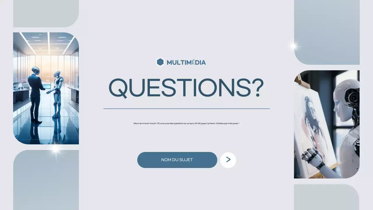 modèle de présentation académique moderne et gris