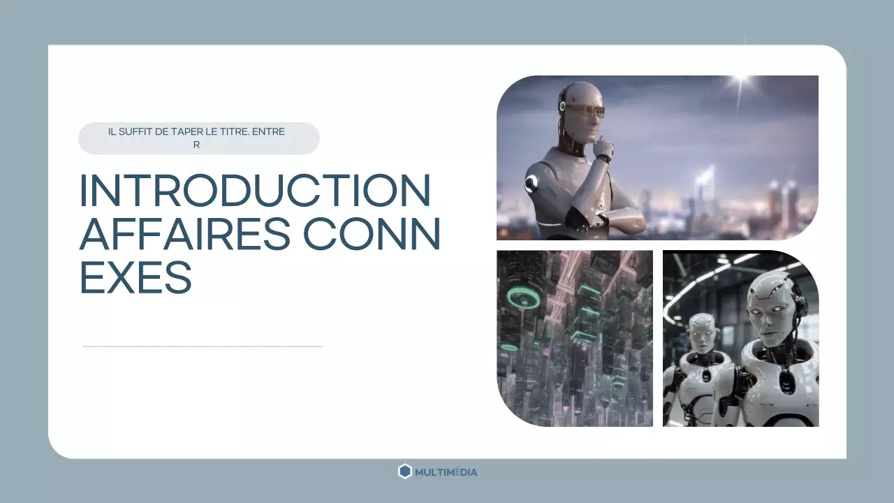 modèle de présentation académique moderne et gris