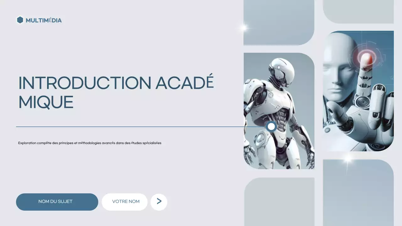 modèle de présentation académique moderne et gris