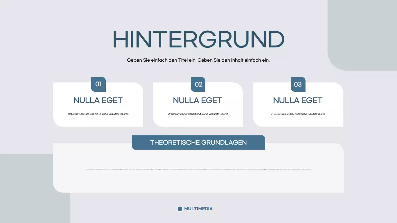 graue moderne akademische Präsentationsvorlage