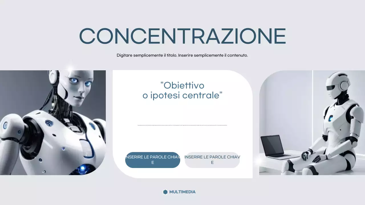 modello di presentazione accademico grigio e moderno