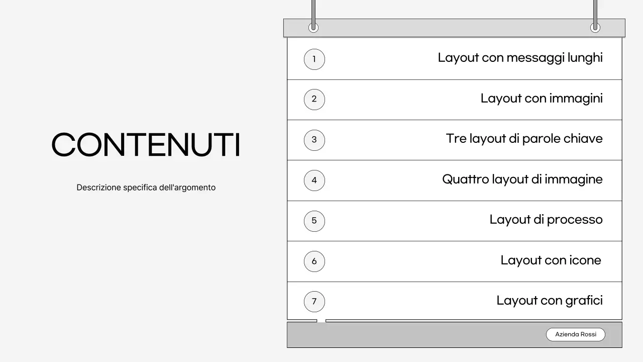 Un business plan semplice e grigio