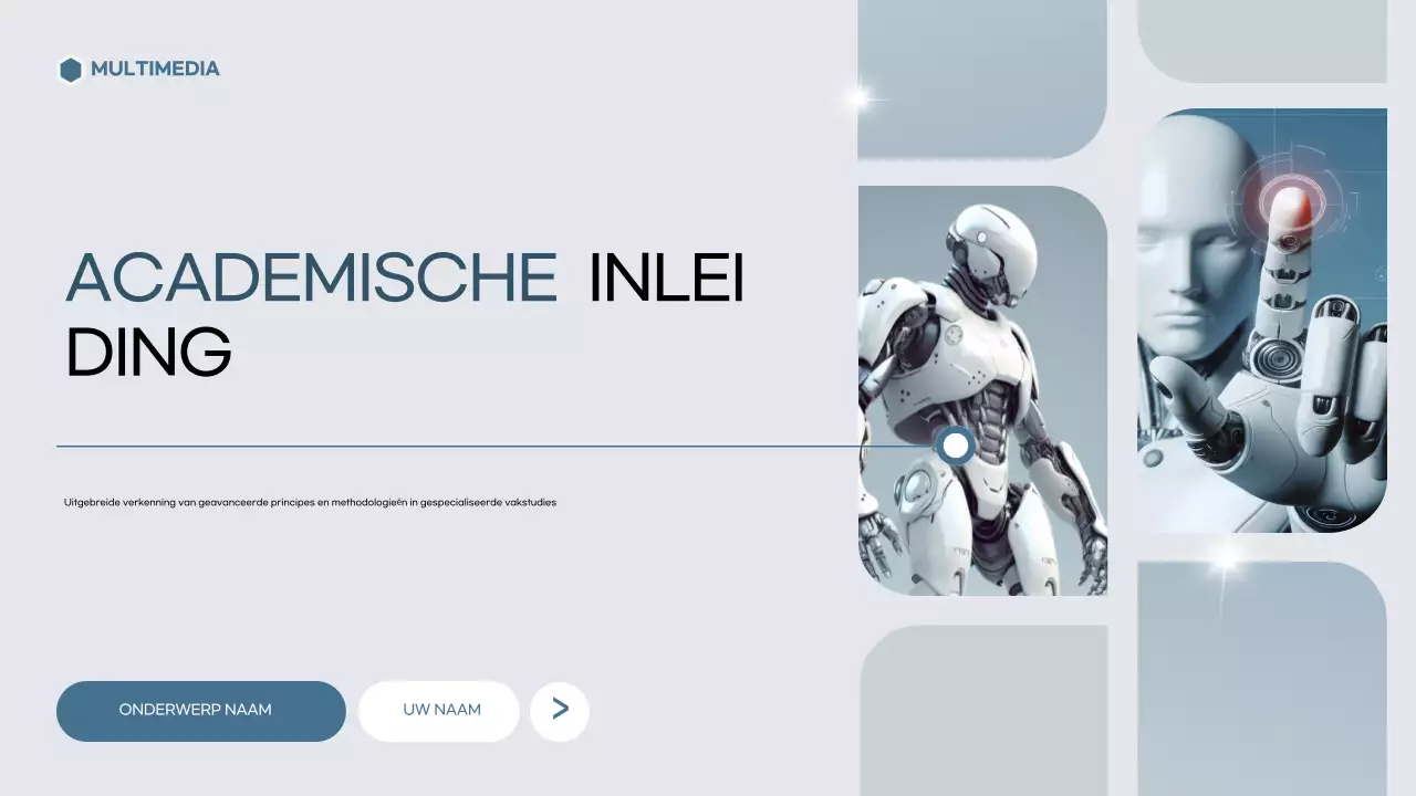 grijs modern academisch presentatie sjabloon