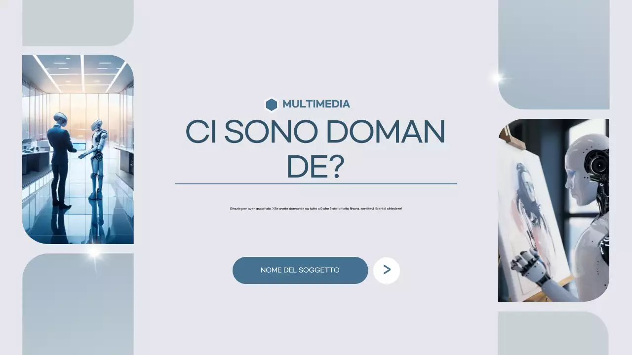 modello di presentazione accademico grigio e moderno