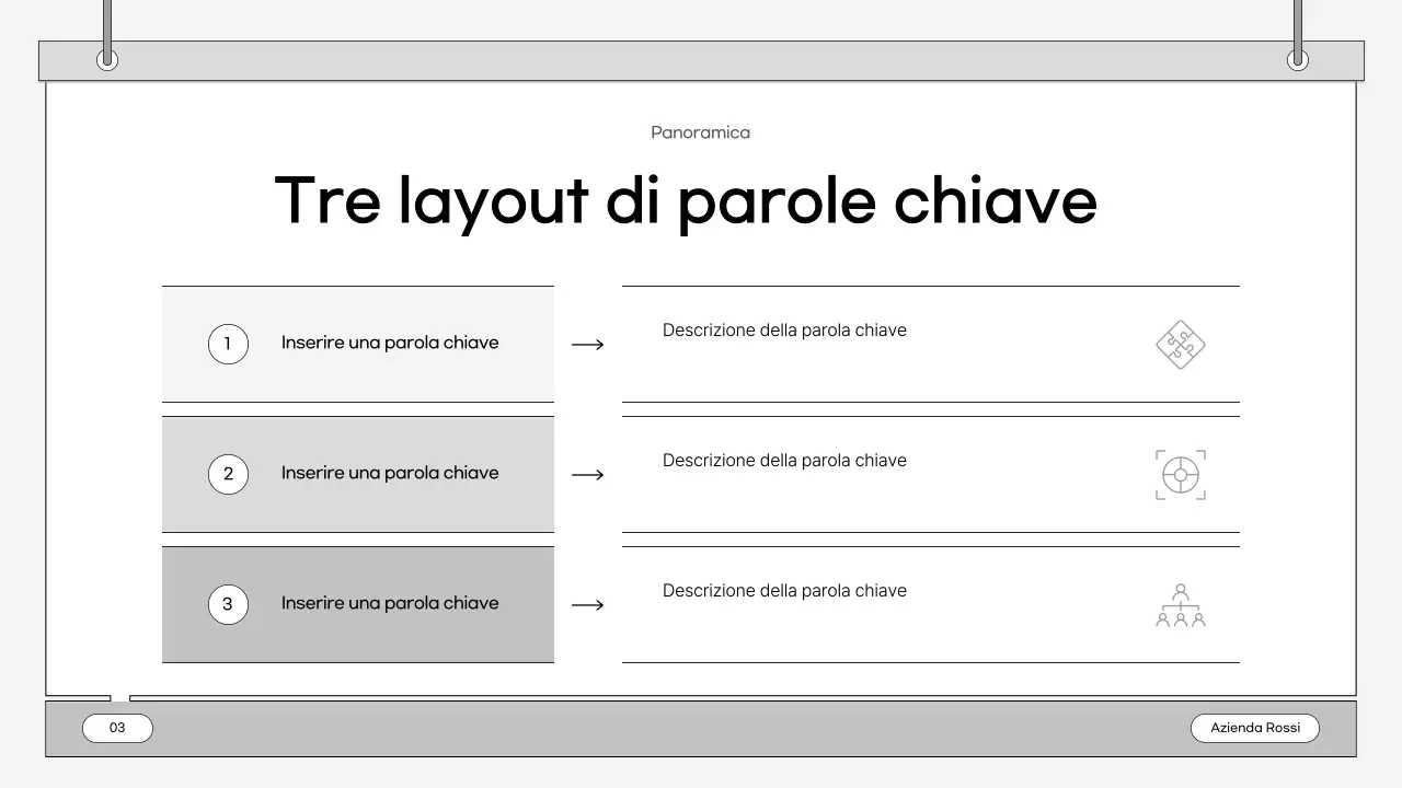 Un business plan semplice e grigio