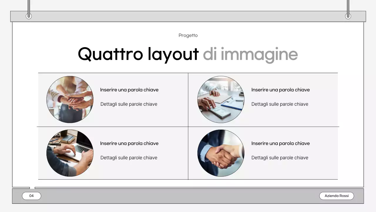 Un business plan semplice e grigio