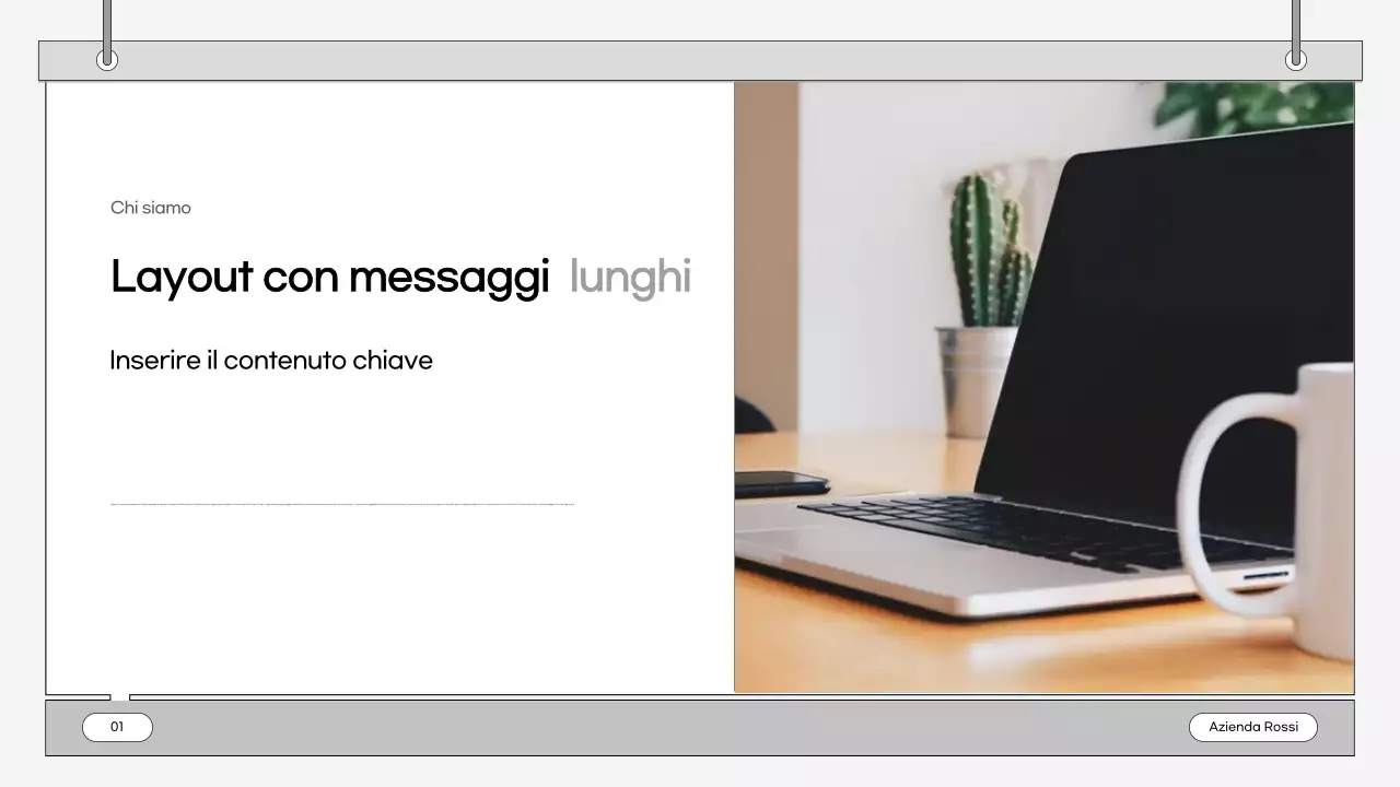 Un business plan semplice e grigio