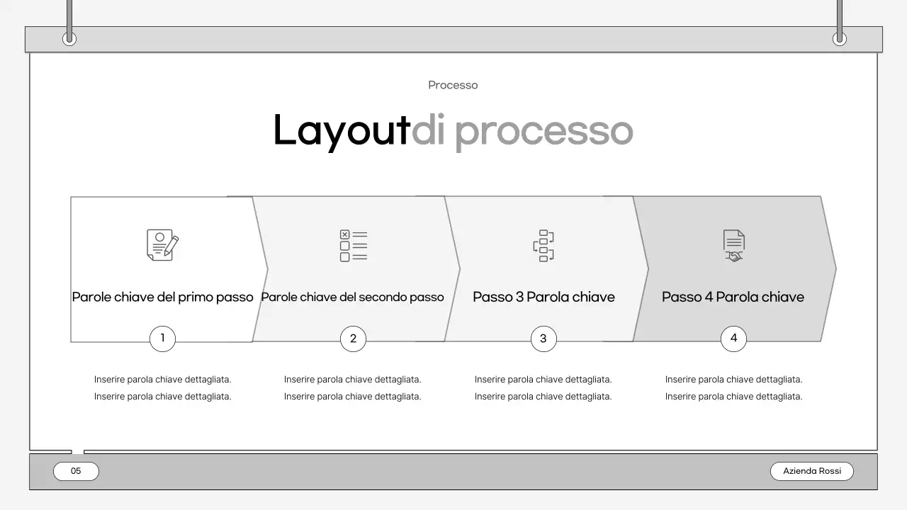 Un business plan semplice e grigio