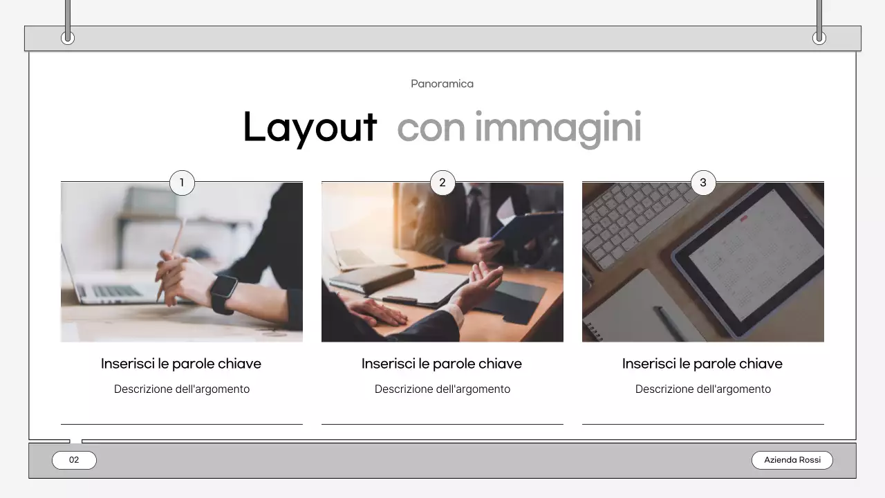 Un business plan semplice e grigio
