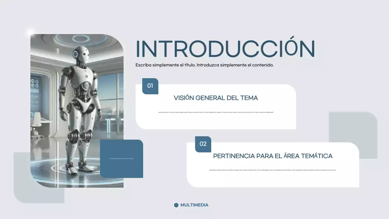 gris plantilla de presentación académica moderna