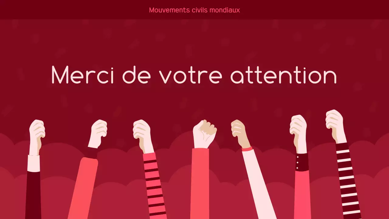 annonce de l'activisme moderne rouge