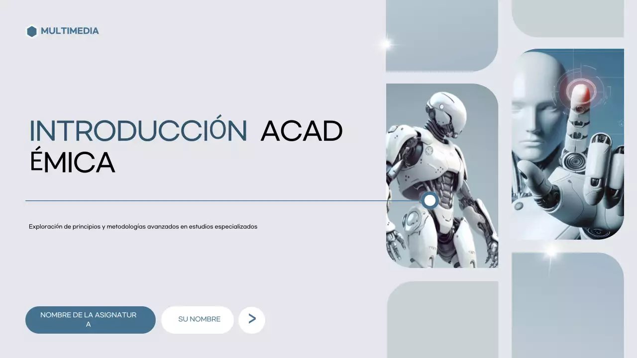 gris plantilla de presentación académica moderna