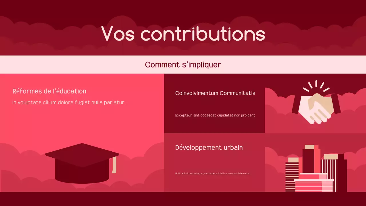 annonce de l'activisme moderne rouge