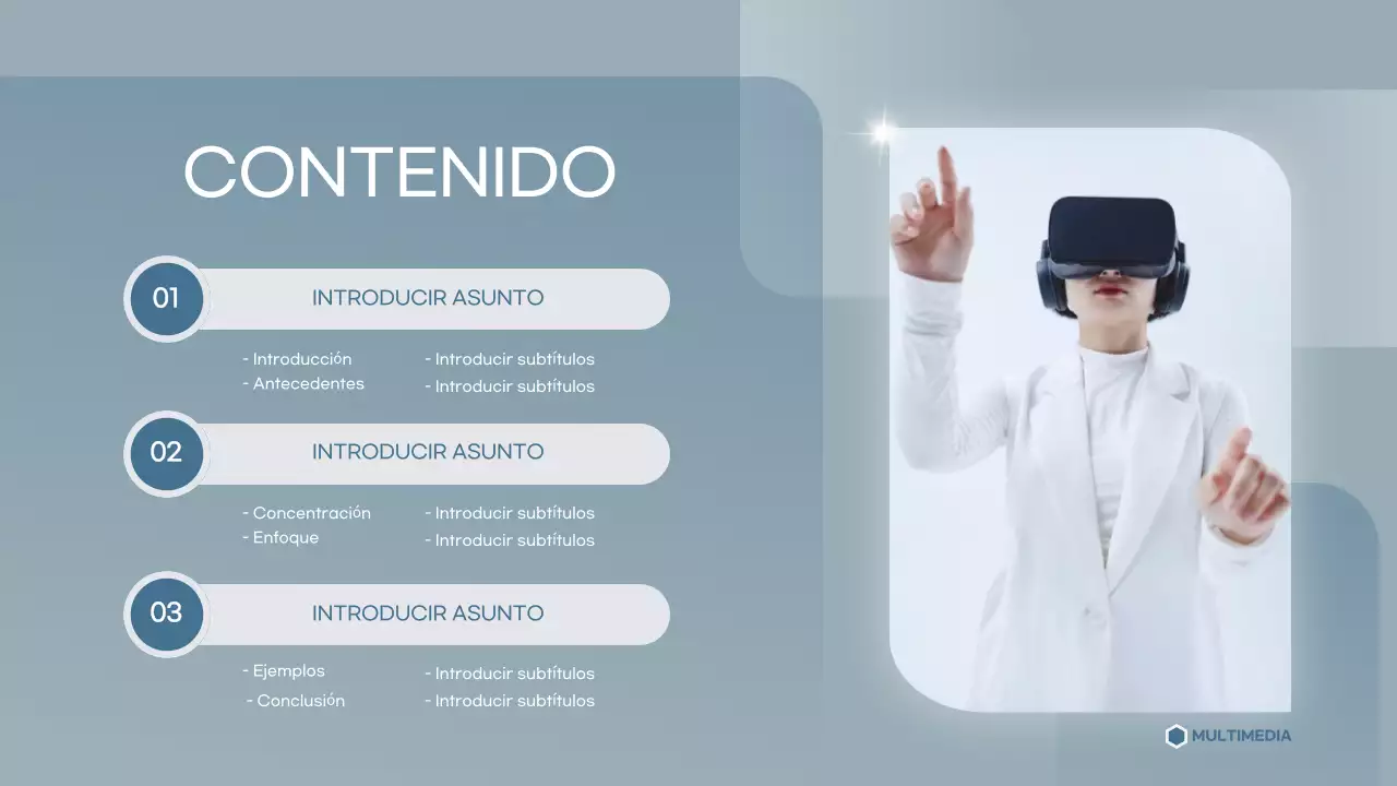 gris plantilla de presentación académica moderna