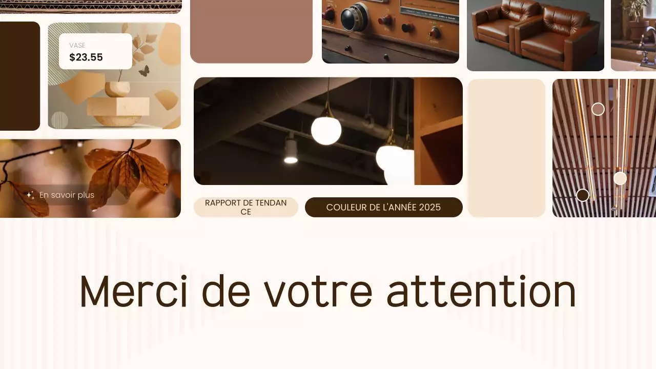 document de rapport sur les tendances modernes en beige
