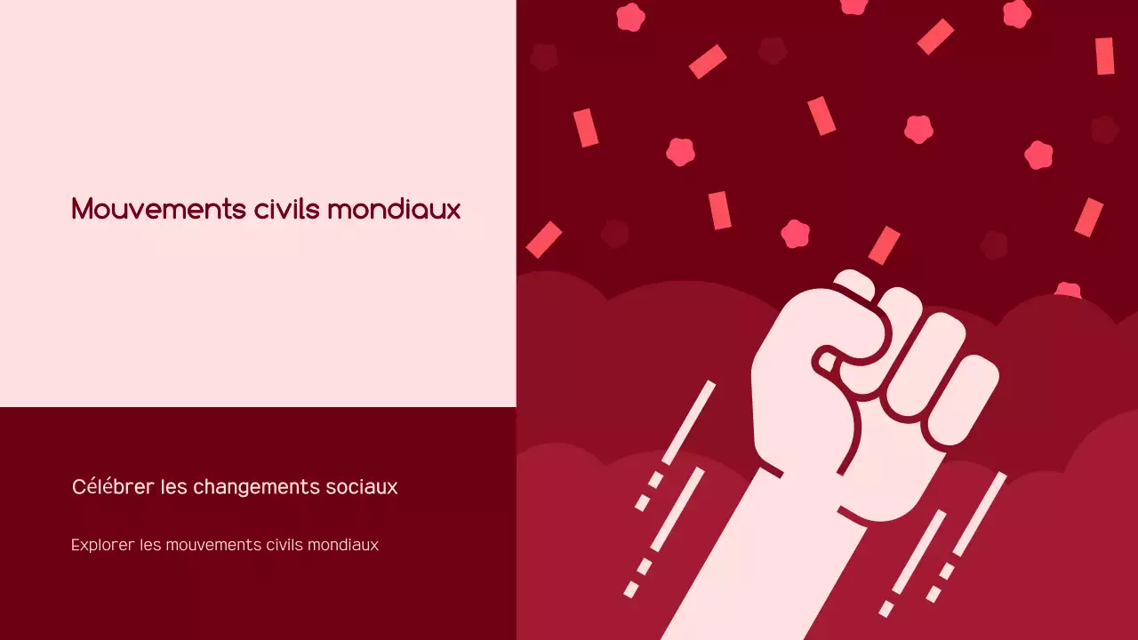 annonce de l'activisme moderne rouge