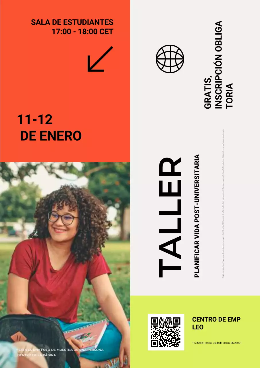inscripción al taller orange modern