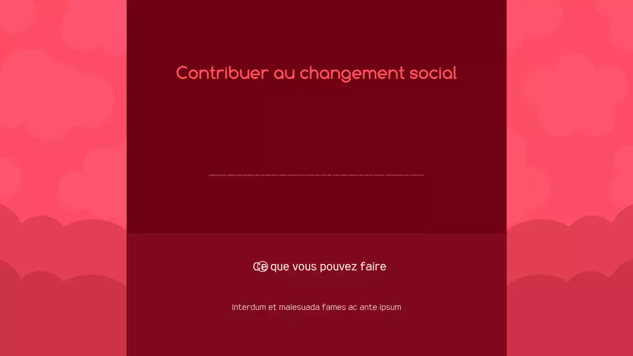 annonce de l'activisme moderne rouge