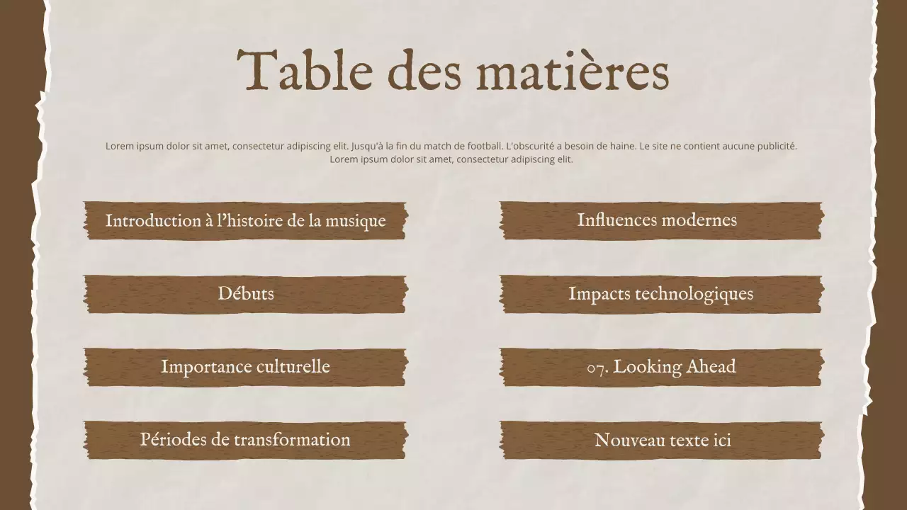 Brown Vintage Music History